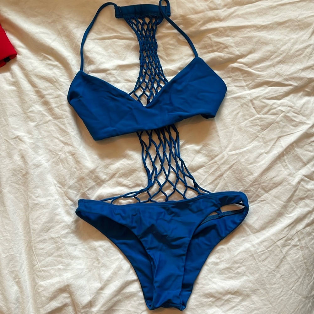 Mikoh Net Back One Piece Size Small - image 1